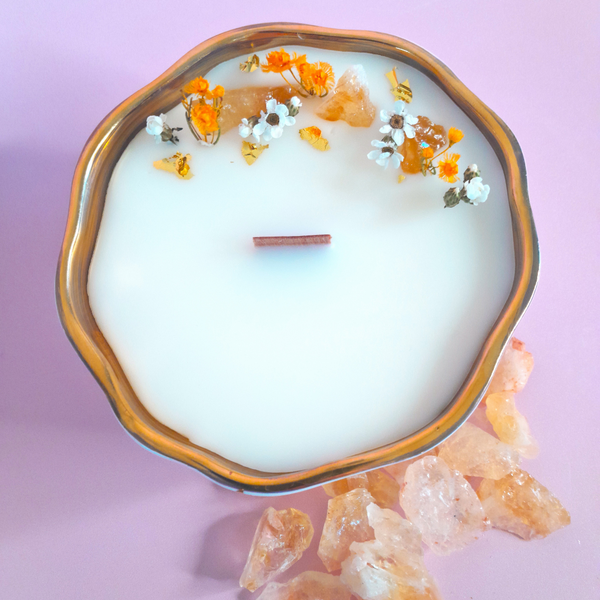 CRYSTAL CANDLE COLLECTION - Citrine